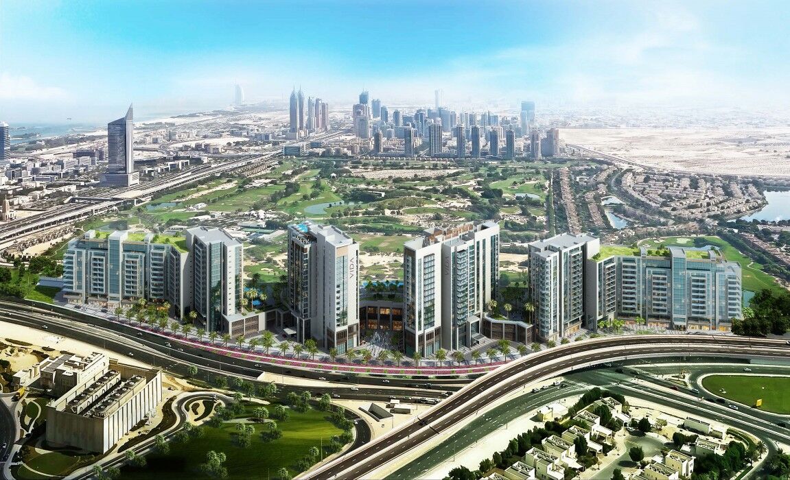Hotel Vida Emirates Hills Dubai Esterno foto